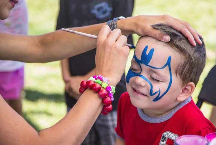 The Pad King face painting 2